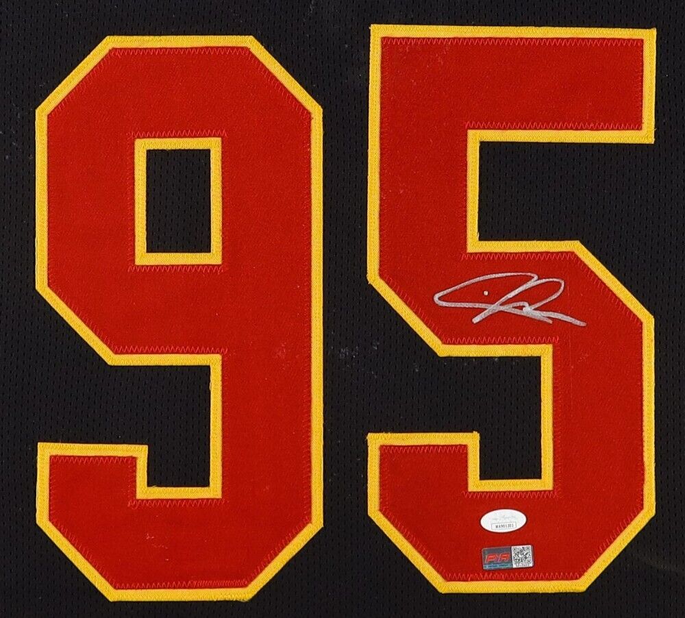 Chris Jones Signed Kansas City Chiefs 35"x 43" Framed Jersey (JSA) All Pro D.T.