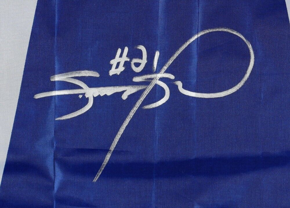 Sammy Sosa Signed Chicago Cubs 35" x 60" W Flag (Beckett)Cubs All-Time HR Leader