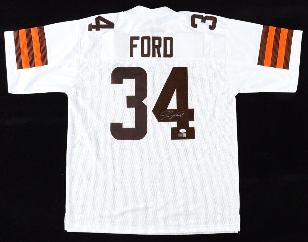 Jerome Ford Signed Cleveland Browns White Jersey (JSA) Running Back