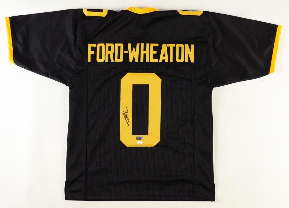 Bryce Ford-Wheaton Signed West Virginia Mountaineers Jersey (JSA COA) N.Y Giants