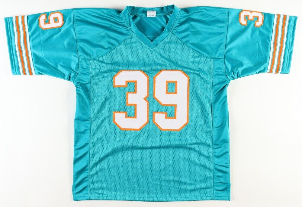 Larry Csonka Signed 1972 Miami Dolphins Jersey (Beckett) 2xSuper Bowl Champ R.B.