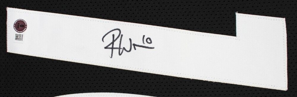 Roman Wilson Signed Pittsburgh Steelers Jersey (Beckett) 2024 Draft Pck Receiver