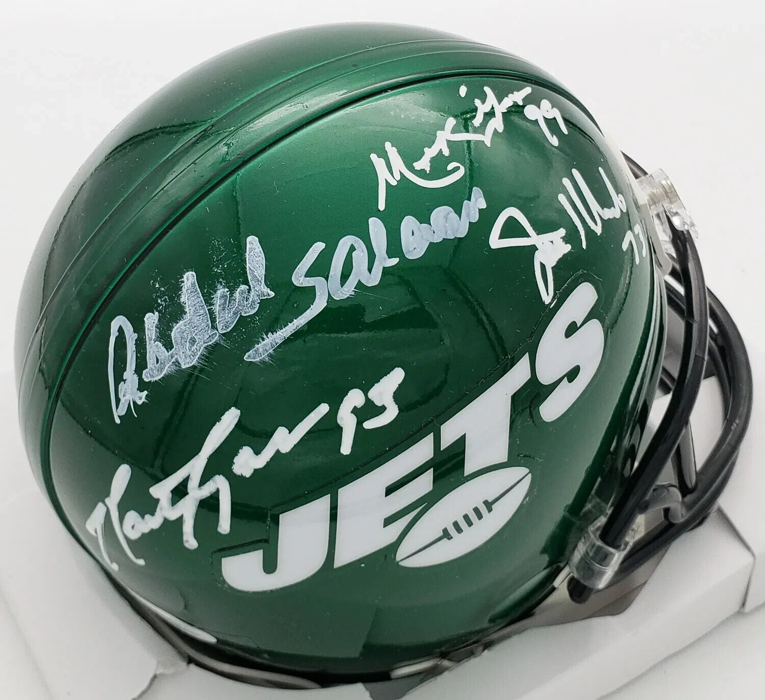 New York Sack Exchange Signed Mini Helmet (JSA COA) Gastineau Lyons Klecko Salam