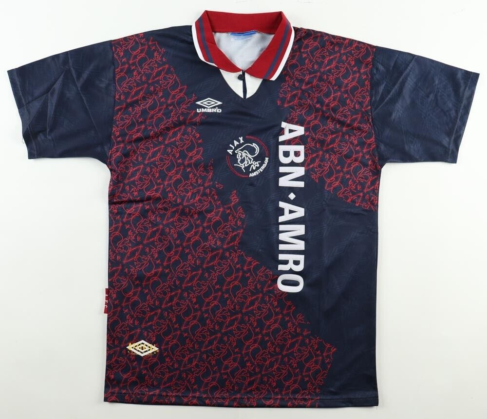 Patrick Kluivert Signed Ajax Amsterdam F.C. Jersey (Beckett) 1995 UEFA Champions
