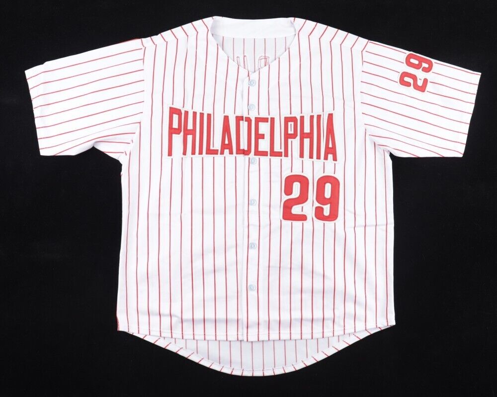 John Kruk Signed Philidelphia Phillies Pinstriped Jersey (Beckett) 3xAll Star 1B