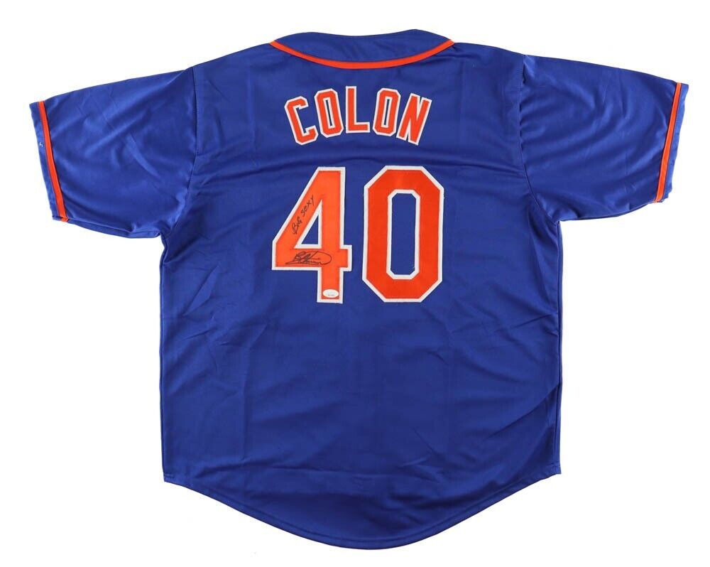 Bartolo Colon Signed New York Met Big Sexy Jersey Inscribed "Big Sexy" (JSA COA)