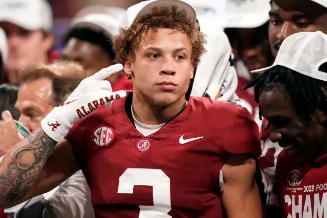 Jermaine Burton Signed Alabama Crimson Tide Jersey (JSA COA) Wide Receiver