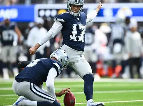 Brandon Aubrey Signed Dallas Cowboys Jersey (Beckett) 2023 Pro Bowl Place Kicker
