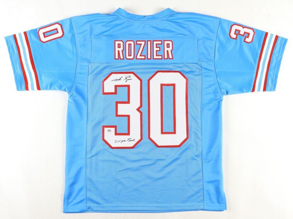 Mike Rozier Signed Houston Oilers Jersey Inscribed "2x Pro Bowl" (PSA) Nebraska