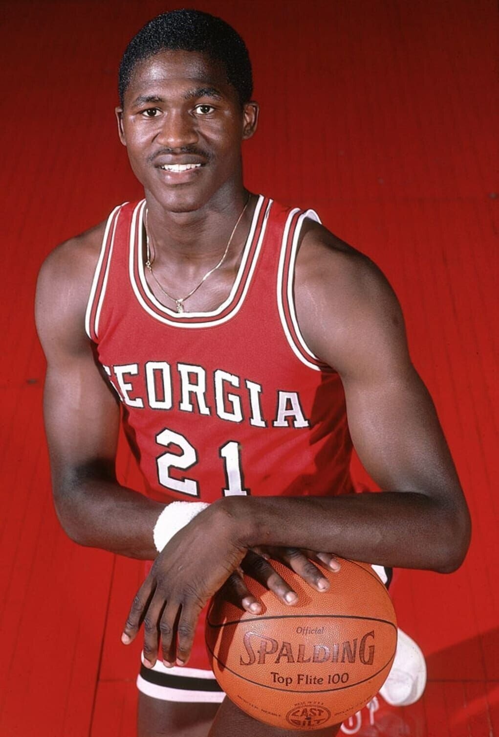Dominique Wilkins Signed Georgia Bulldogs Jersey (JSA COA) #3 Overall Pick 1982