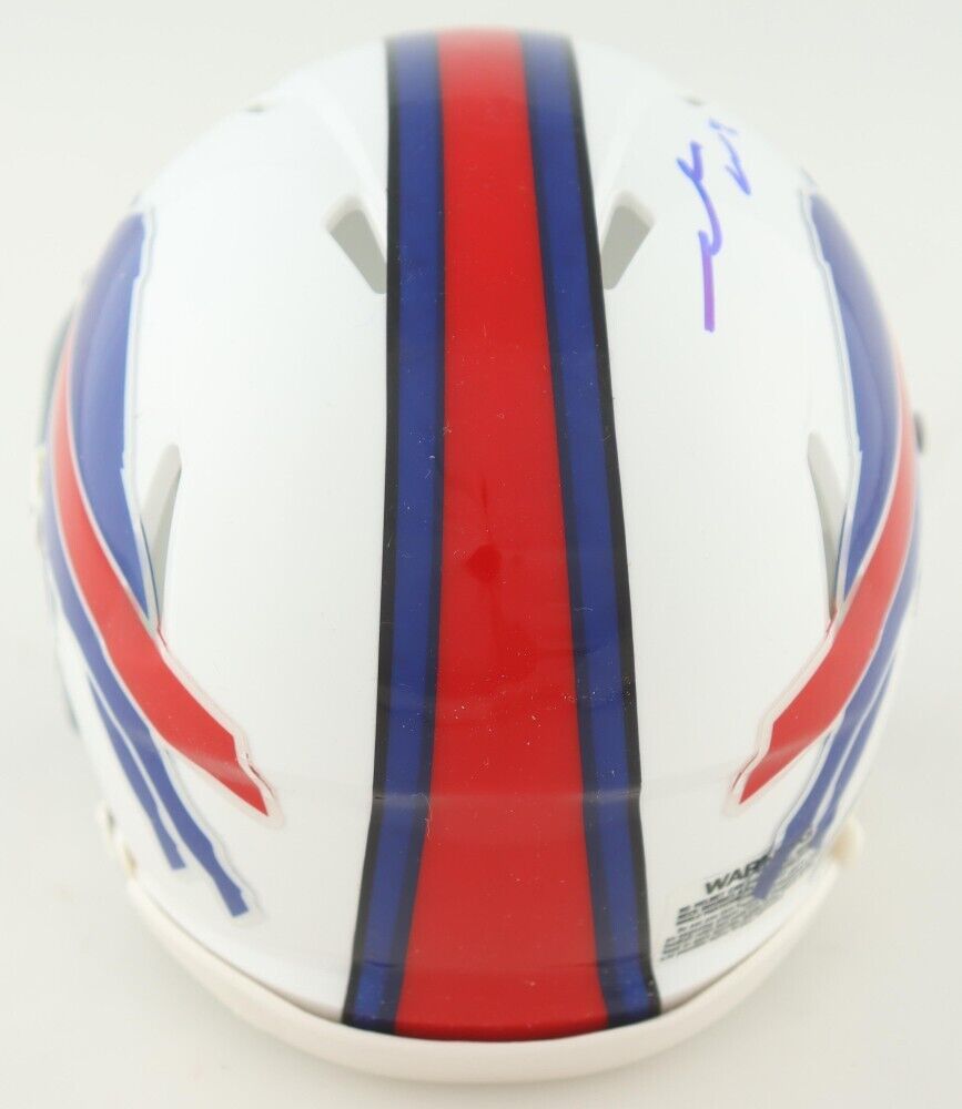 James Cook Buffalo Bills Mini Helmet (Beckett) 2021 Ex U of Georgia Running Back