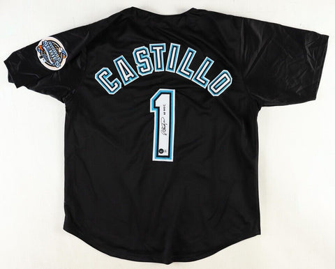 Luis Castillo Signed Florida Marlins Jersey (Beckett) 3xAll Star 2nd Baseman