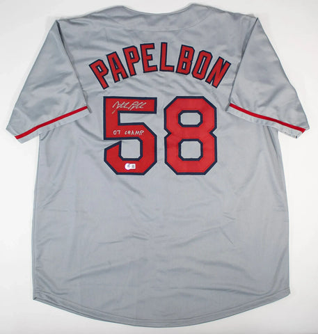 Jonathan Papelbon Signed Boston Red Sox Jersey (Beckett)