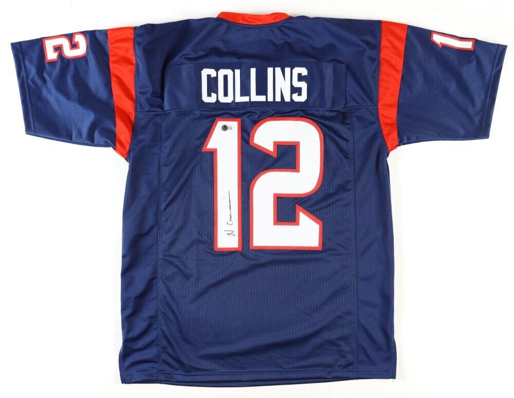 Nico Collins Signed Houston Texans Jersey (Beckett) 2021 3rd Rnd Pick / Michigan