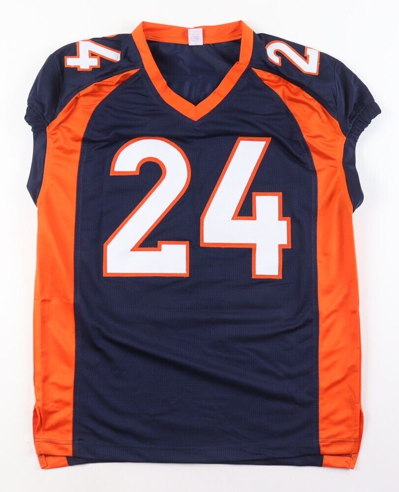 Champ Bailey Signed Denver Broncos Pro Cut Jersey (Beckett) 12xPro Bowl Def Back