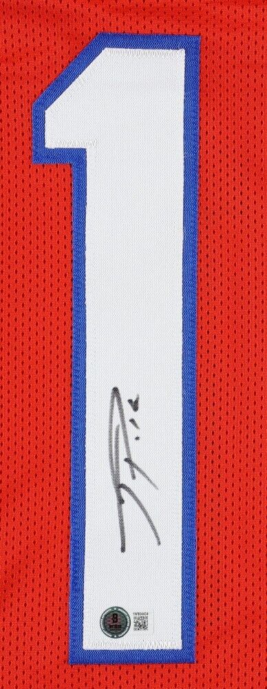 Ja' Lynn Polk Signed New England Patriots Jersey (Beckett) Pats #2 2024 Pick WR