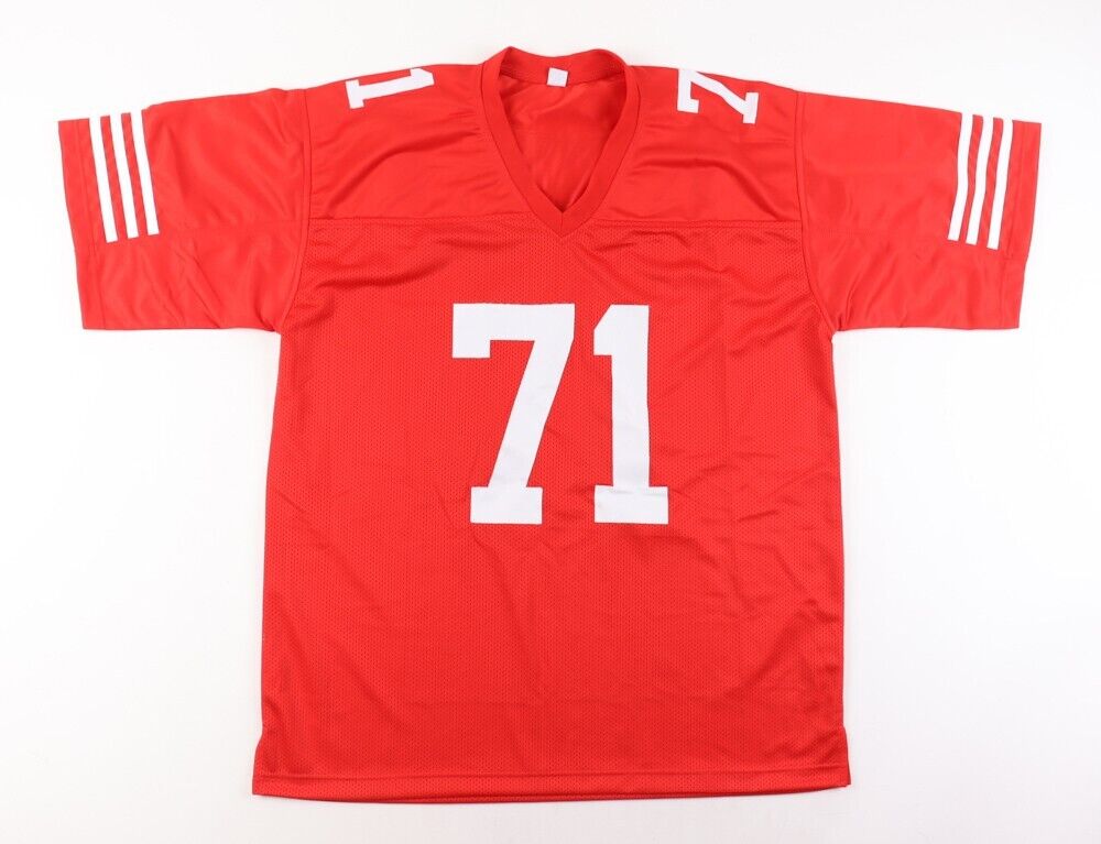 Trent Williams Signed San Francisco 49ers Jersey (Beckett) 10xPro Bowl Off. Line