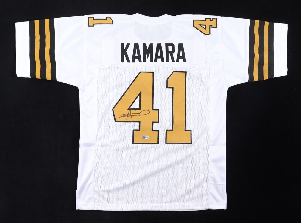 Alvin Kamara Signed New Orleans Saints White Jersey / 2xPro Bowl R.B. (Beckett)
