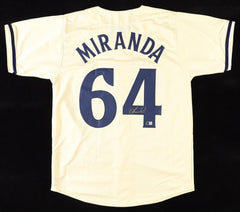 Jose Miranda Signed Minnesota Twins Jersey (Beckett) 12 Consecutive Hits/July 24