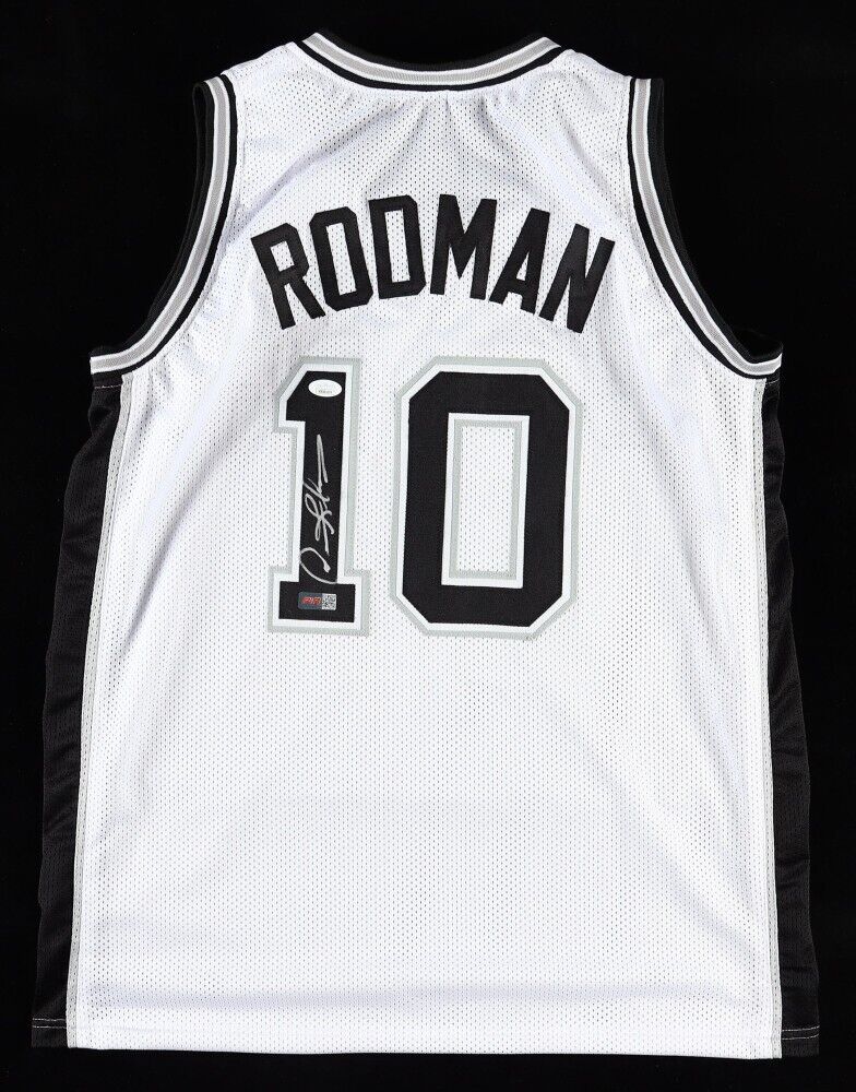 Dennis Rodman Signed San Antonio Spurs Jersey (JSA COA) 5xNBA Champion Forward