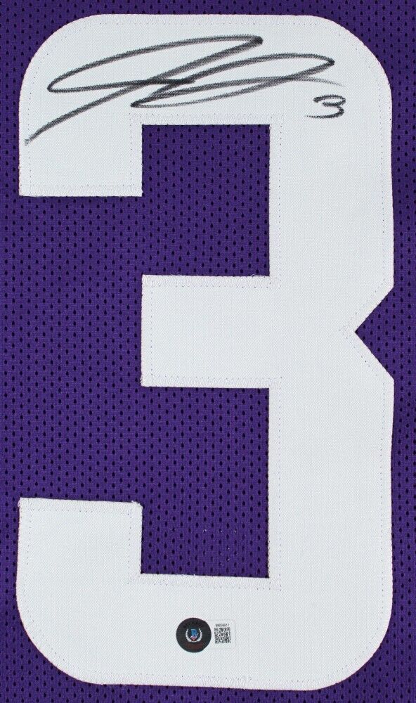 Jordan Addison Signed Minnesota Vikings Jersey (Beckett) 2023 1st Round Pick W.R