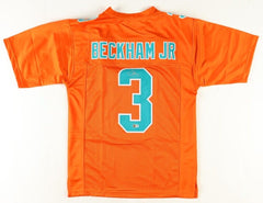 Odell Beckham Jr Signed Miami Dolphins Orange Jersey (Beckett) 3×Pro Bowl W.R.