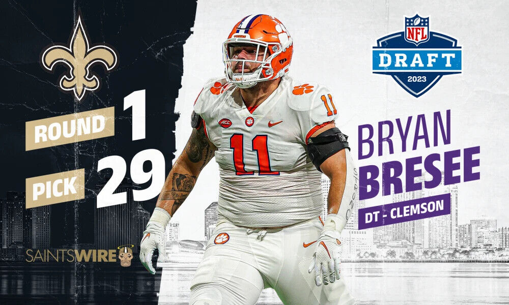 Bryan Bresee Signed New Orleans Saints Jersey (JSA COA) 2023 1st Round Pick D.T.