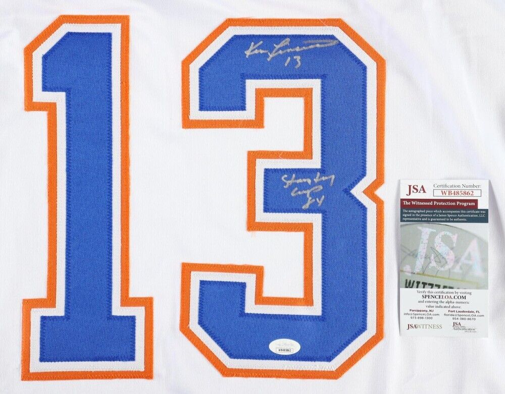 Ken Linseman Signed Edmonton Oilers Jersey Stanley Cup 84" (JSA COA) NHL Veteran