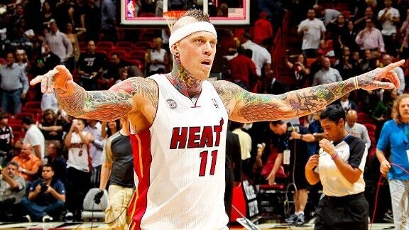 Chris Andersen Signed Miami Heat Adidas Birdman Jersey Inscribed "Bird"(Beckett)