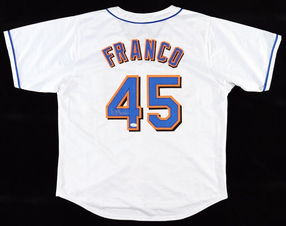 John Franco Signed New York Mets Jersey (JSA COA) 3xNL Saves Leader & 4xAll Star
