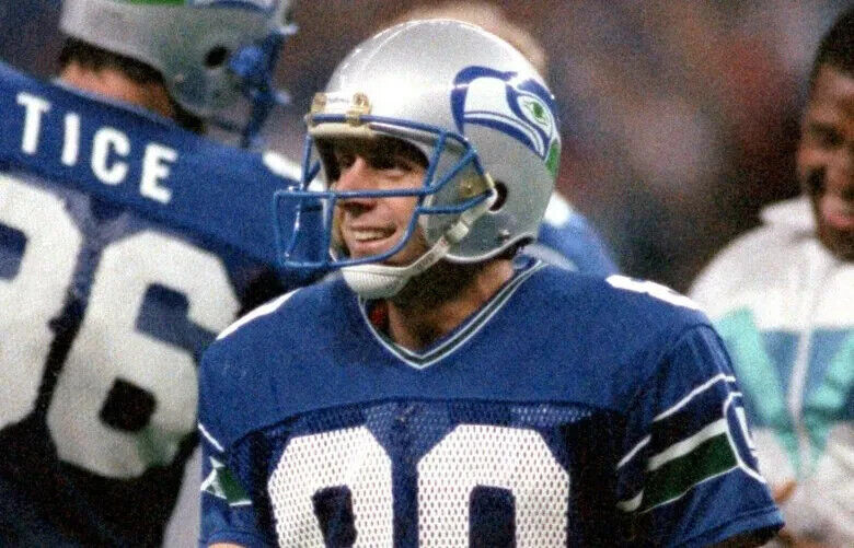 Steve Largent Signed Seattle Seahawks Stat Jersey Inscribed "HOF '95" (Beckett)