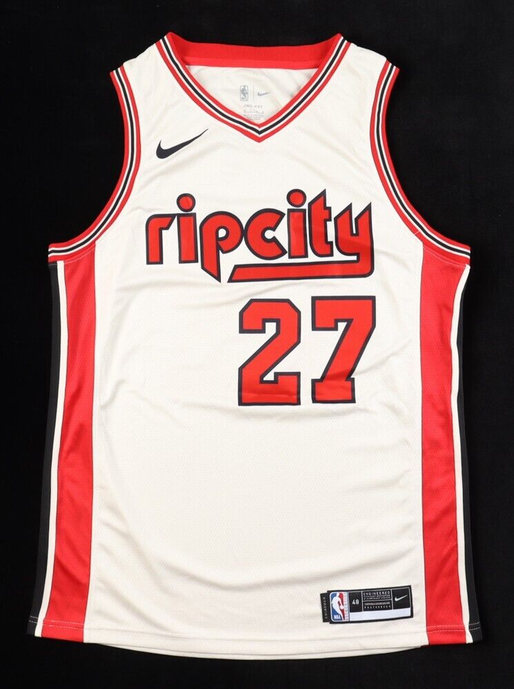 Jusuf Nurkic Signed Portland Trail Blazers Jersey (PSA) 2014 1st Round Draft Pck