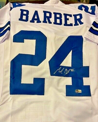 Marion Barber Signed Dallas Cowboy Jersey (Beckett) Passed Away June 1st 2022