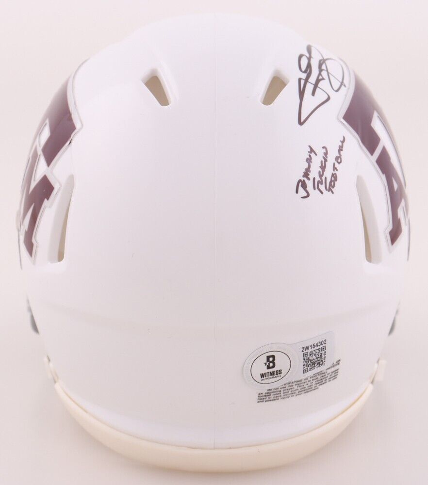 Johnny Manziel Signed Texas A&M Aggies Mini Helmet "Johnny F****n Football" Bkt