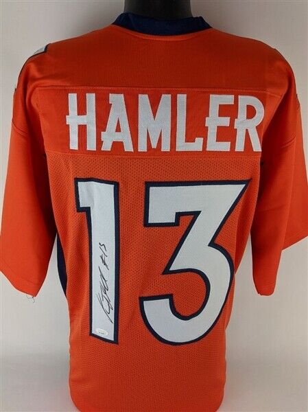 K J Hamler Signed Denver Broncos Jersey (JSA COA) Ex Penn State Wide Receiver