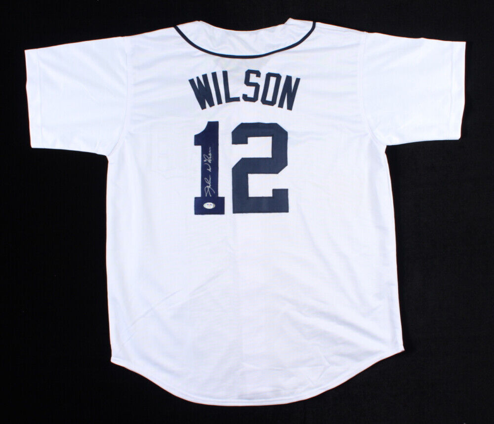 Glenn Wilson Signed Detroit Tigers Jersey (PSA) 1980 1st Round Draft Pick
