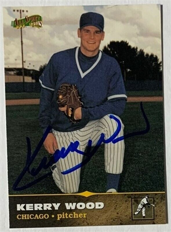 Kerry Wood Signed Chicago Cubs Jersey (Beckett) Rookie Record 20 K's 05/06/98