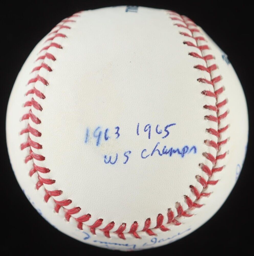 Tommy Davis Signed OML Baseball with Multiple Inscriptions (PSA COA) L.A Dodgers