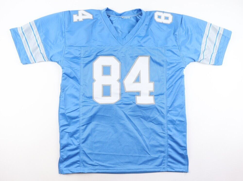 Rob Rubick Signed Detroit Lions Jersey (JSA COA) Motown Tight End (1982-1988)