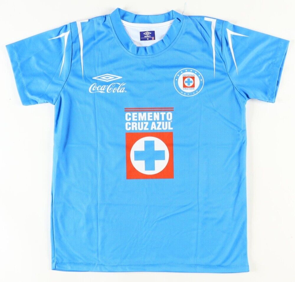 Cesar "Chelito" Delgado Signed Cruz Azul Umbro Jersey (Beckett) 2004 Gold Medal
