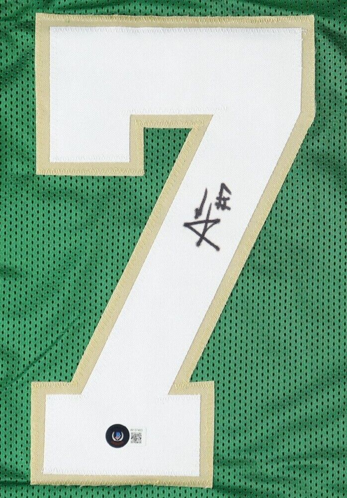 Audric Estime Signed Notre Dame Fighting Irish Jersey (Beckett) Denver Bronco RB