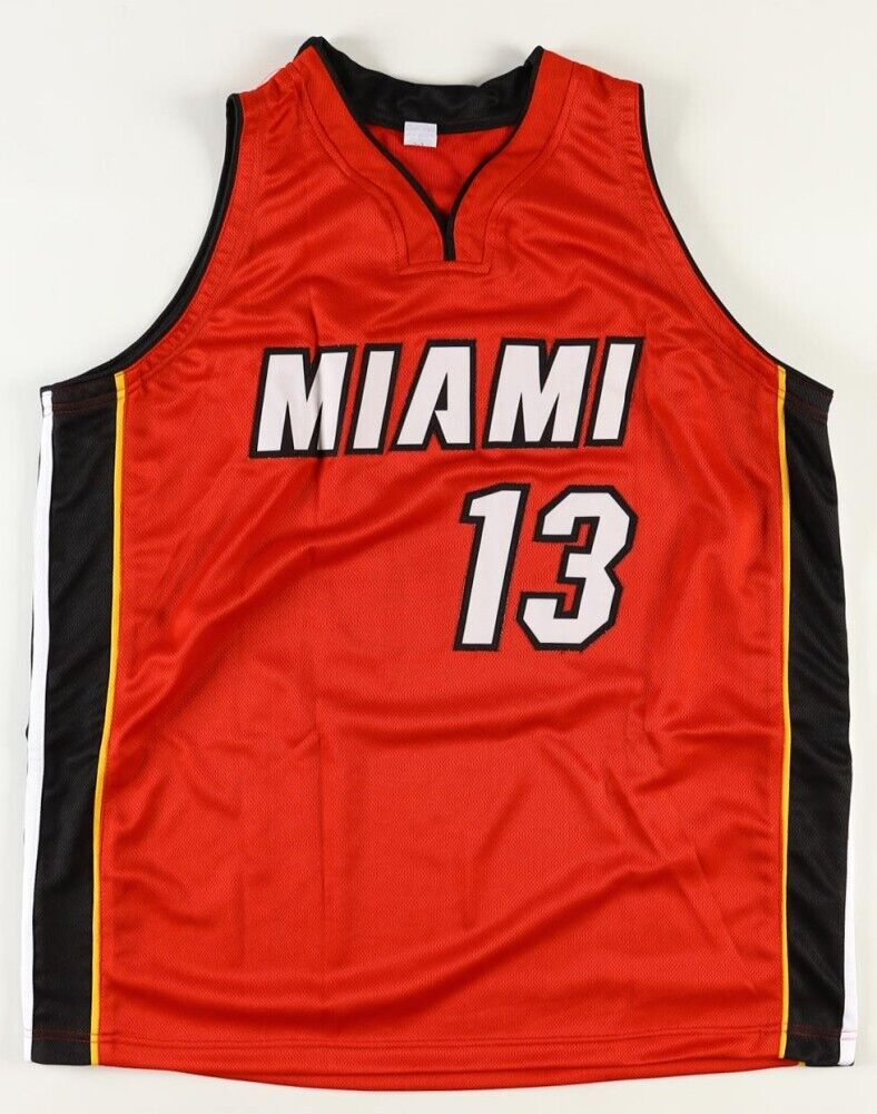 Bam Adebayo Signed Miami Heat Red Home Jersey (Beckett) 2017 1st Round Pick
