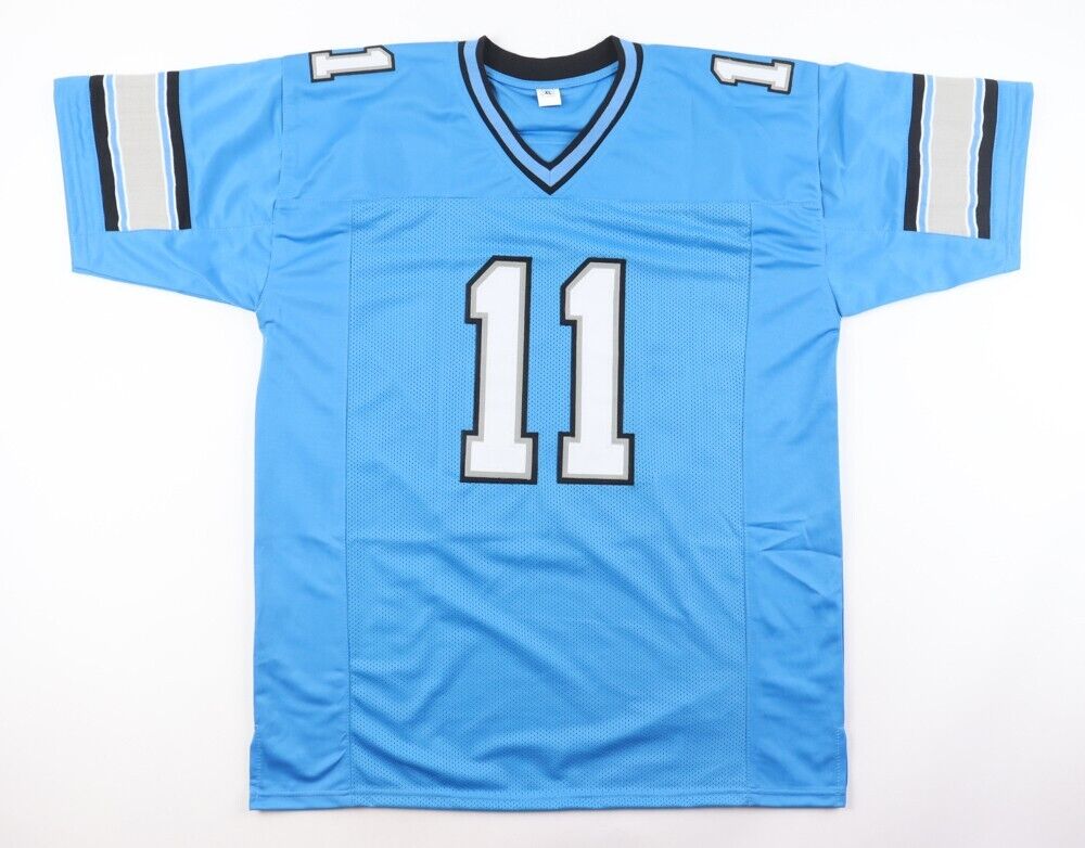 Daunte Culpepper Signed Detroit Lions Jersey (Beckett) Ex-U.C.F. Quarterback