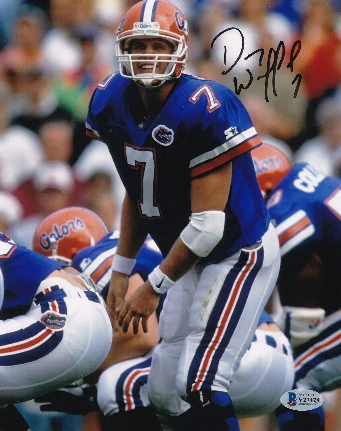 Danny Wuerffel Signed Florida Gators 8×10 Photo (Beckett COA) 1996 NCAA Champion