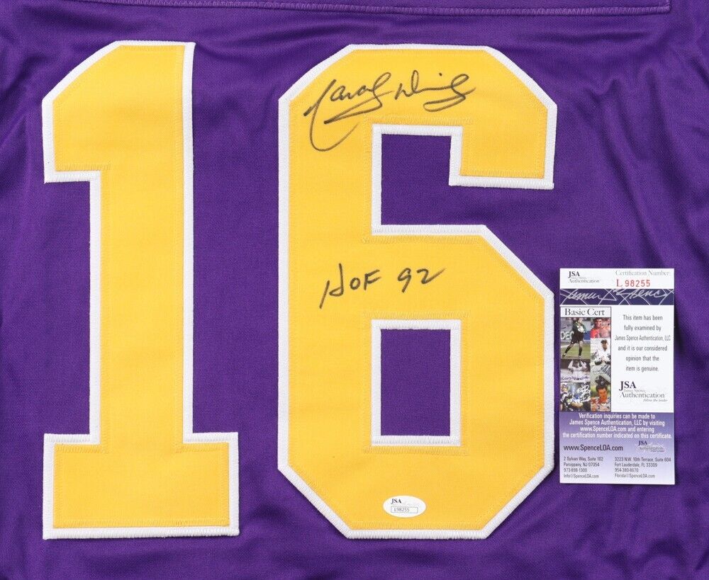 Marcel Dionne Signed Los Angeles Kings Purple Jersey Inscribed "HOF 92"(JSA COA)