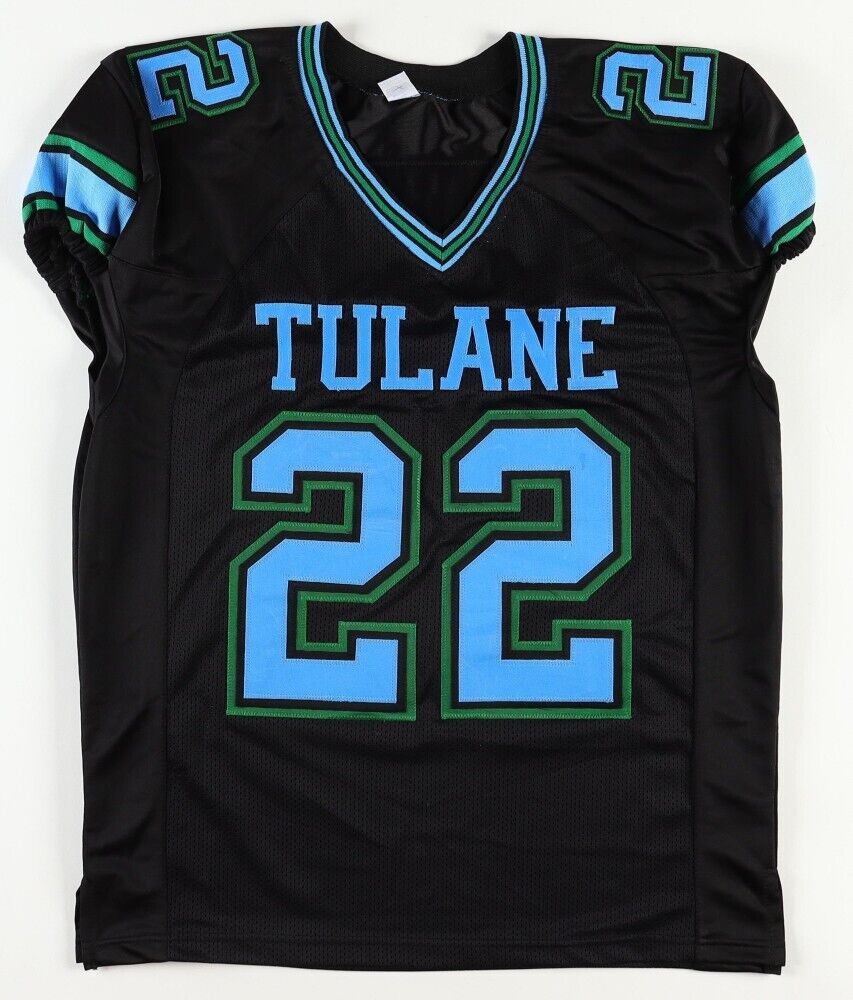 Tyjae Spears Signed Tulane Green Wave Jersey (JSA) Tennessee Titans Running Back