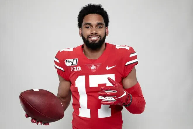 Chris Olave Signed Ohio State Buckeyes Jersey (Beckett COA) Saints Wide Receiver