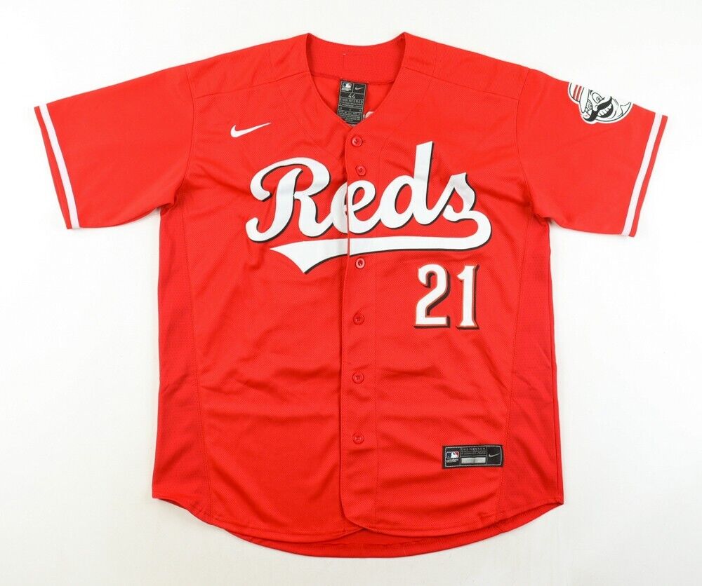 Michael Lorenzen Signed Cincinnati Reds Jersey (PSA) Pitcher / Outfielder
