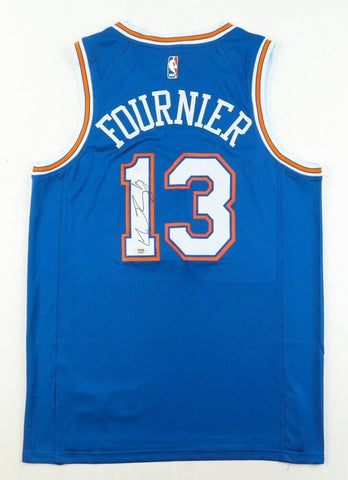 Evan Fournier Signed New York Knicks Jersey (PSA) 2012 1st Round Pick / Guard