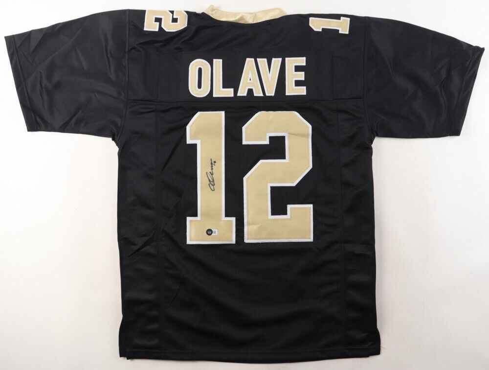 Chris Olave Signed New Orleans Saints Jersey (Beckett) 2022 1st Rd Pck / Ohio St